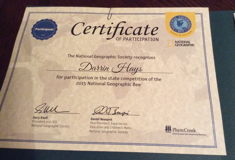 Hilldale Public Schools 6th Grader Competes in Oklahoma State