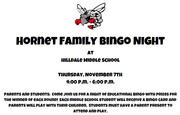 Hornet Family Bingo Night