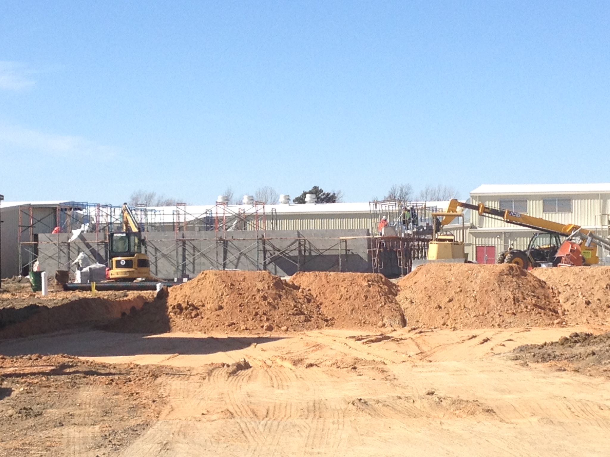 Blocks going up for the new band room