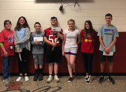 Middle School April Character Winners